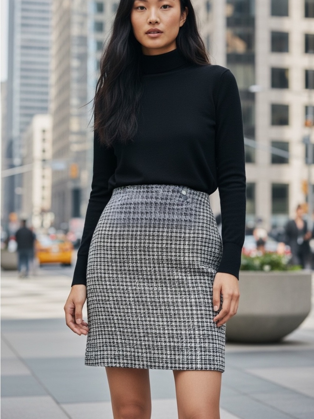 SOHO Apparel Ltd. Women's Tweed Mini Skirt, Size XL